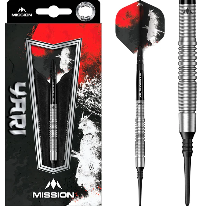 Mission Yari Darts - Soft Tip - 90% Tungsten - 19g